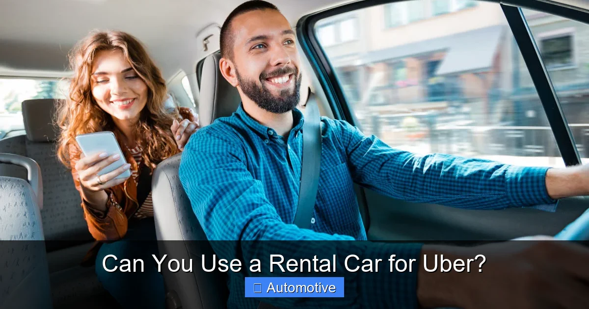 Can You Use a Rental Car for Uber?