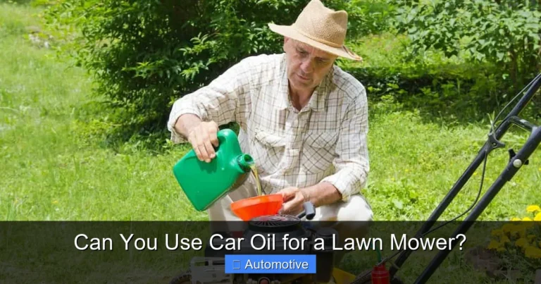 Can You Use Car Oil for a Lawn Mower?
