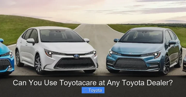 Can You Use Toyotacare at Any Toyota Dealer?