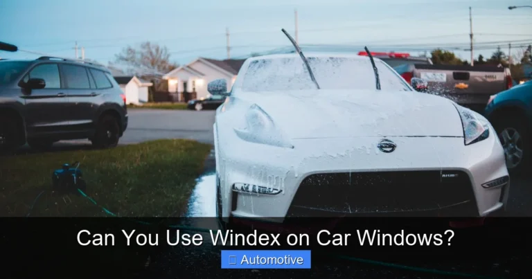 Can You Use Windex on Car Windows?