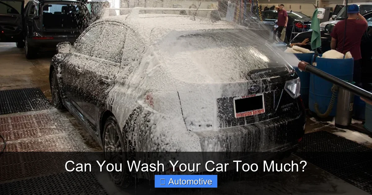 Can You Wash Your Car Too Much?