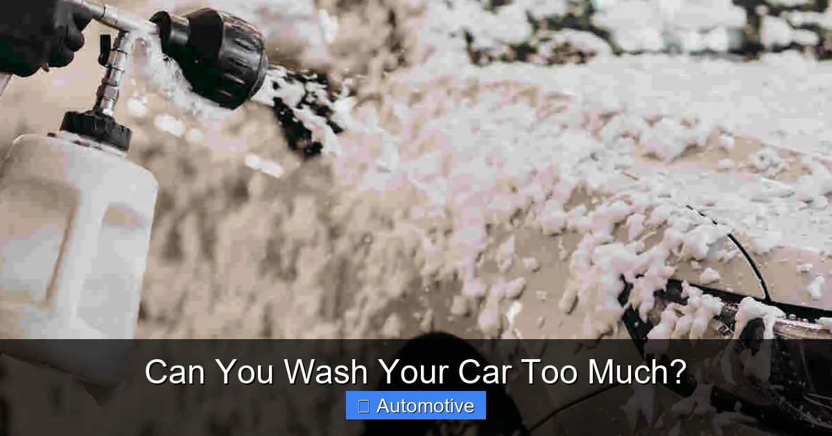 Can You Wash Your Car Too Much?