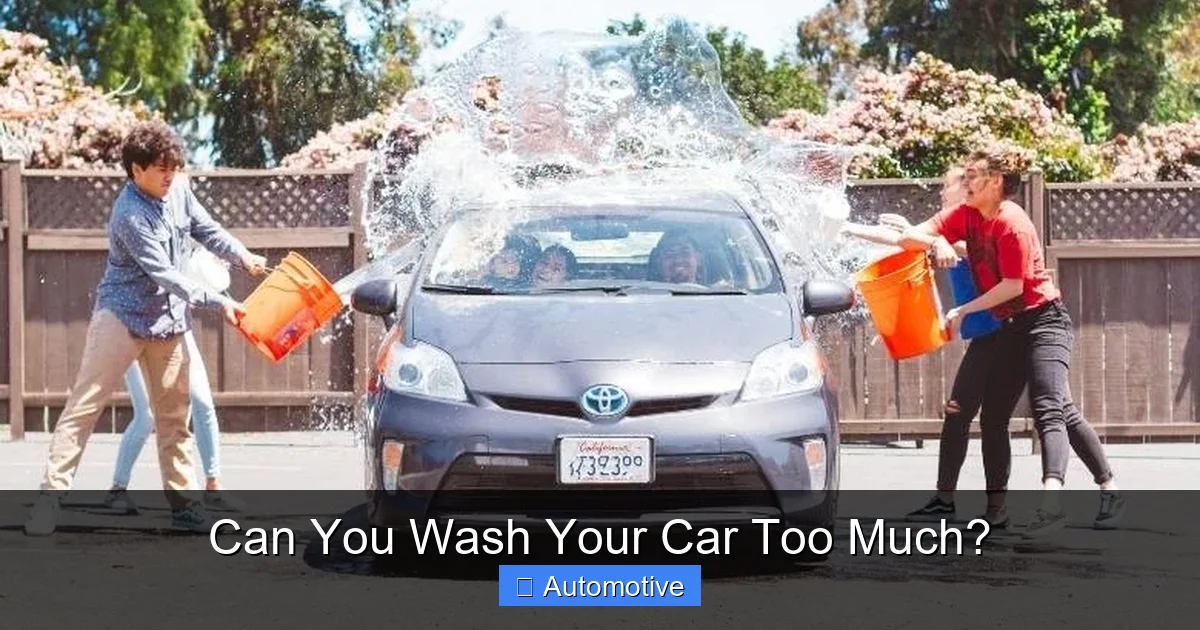 Can You Wash Your Car Too Much?