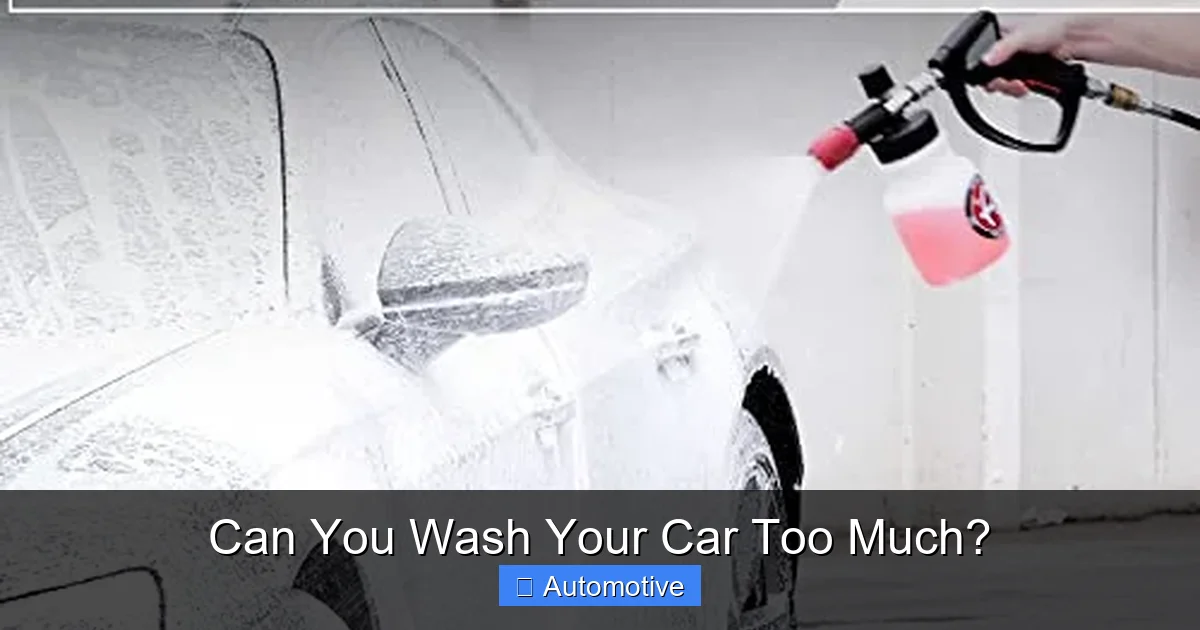Can You Wash Your Car Too Much?