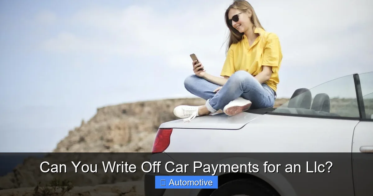 Can You Write Off Car Payments for an Llc?