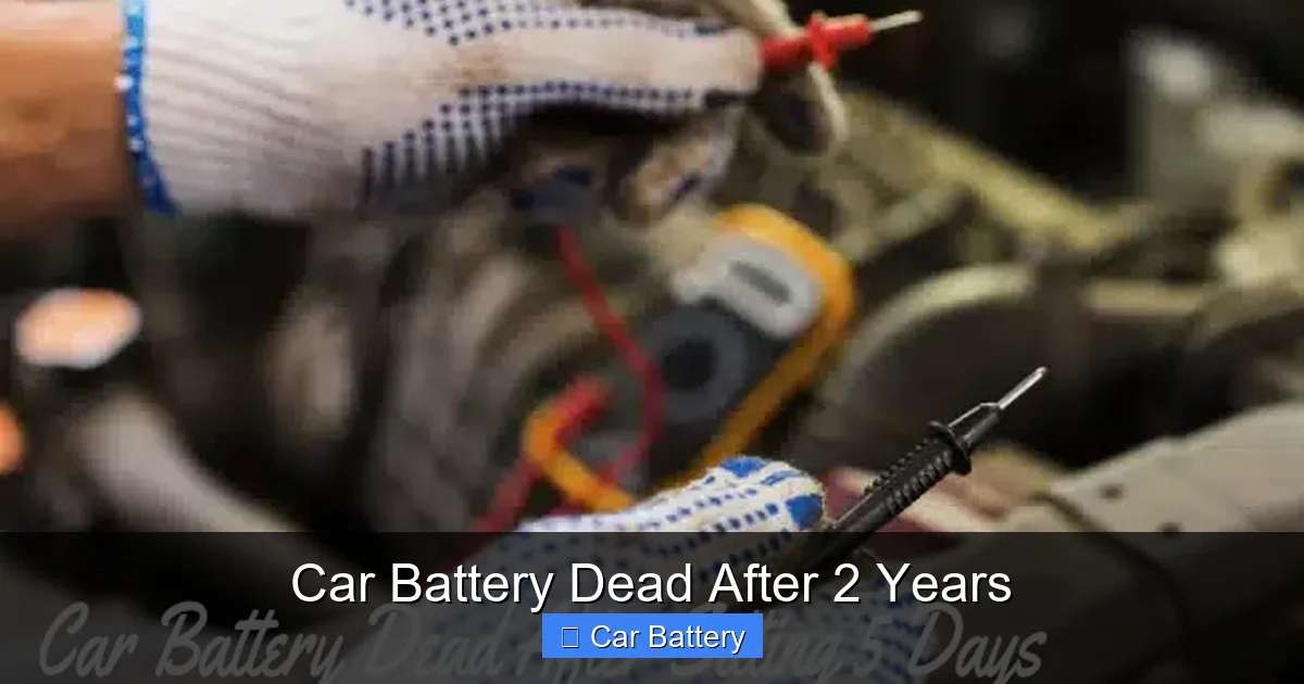 Car Battery Dead After 2 Years