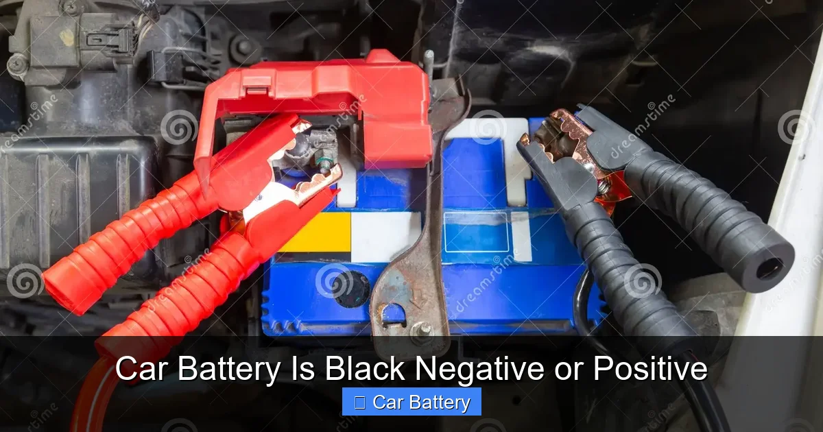 Car Battery Is Black Negative or Positive