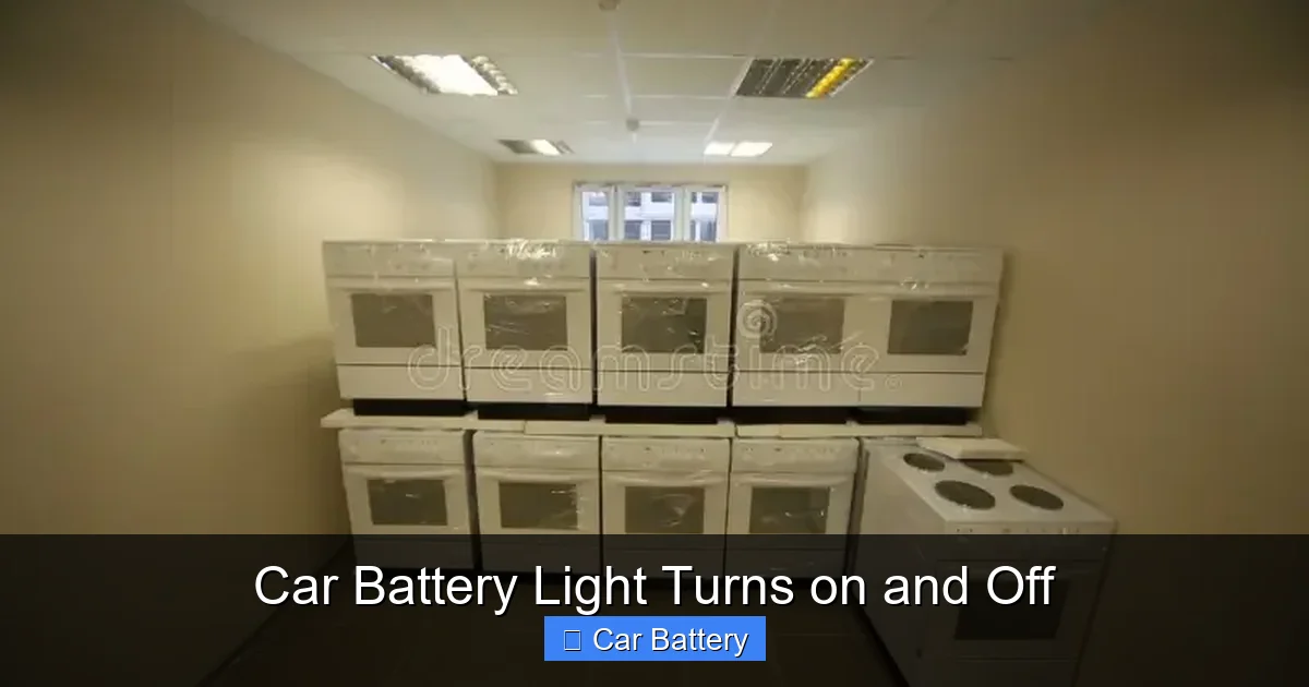 Car Battery Light Turns on and Off