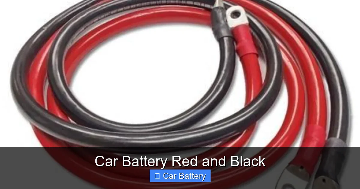Car Battery Red and Black