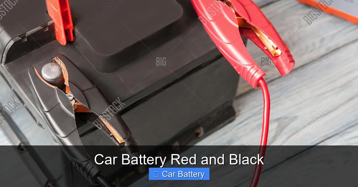 Car Battery Red and Black