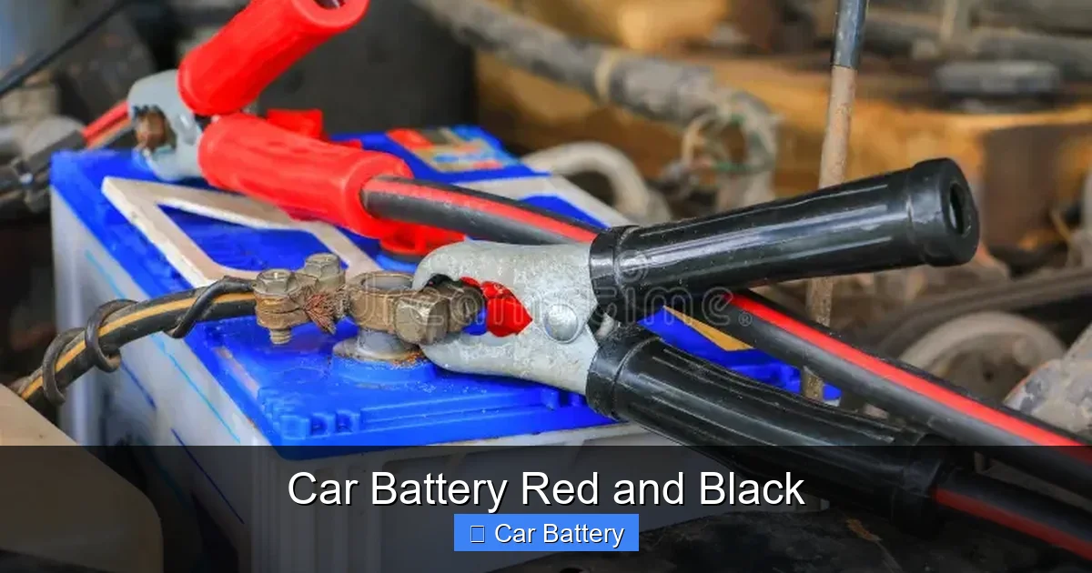 Car Battery Red and Black