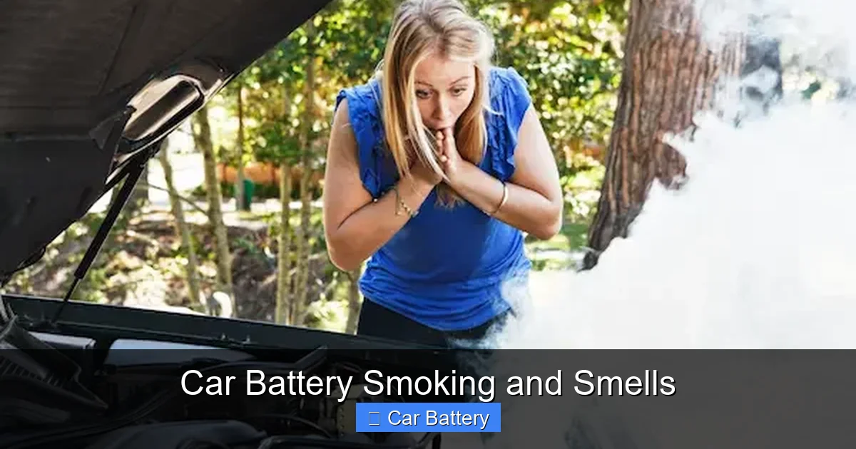 Car Battery Smoking and Smells