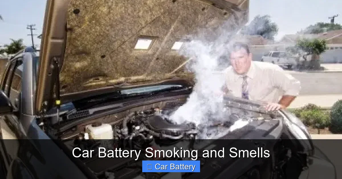 Car Battery Smoking and Smells