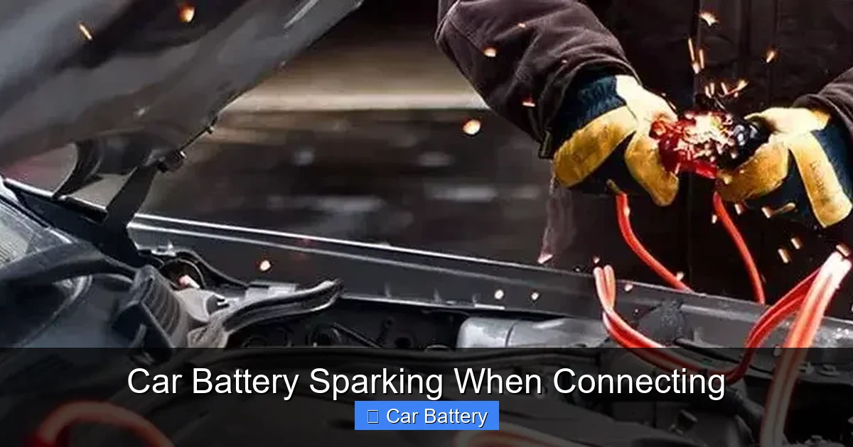 Car Battery Sparking When Connecting