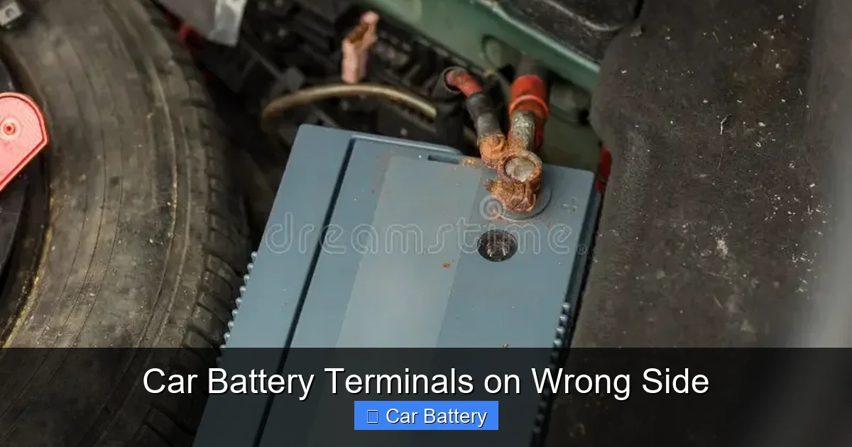 Car Battery Terminals on Wrong Side