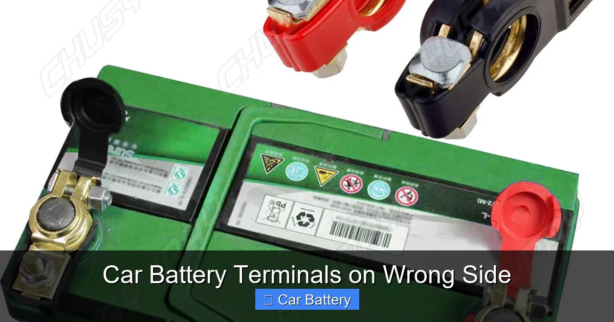 Car Battery Terminals on Wrong Side