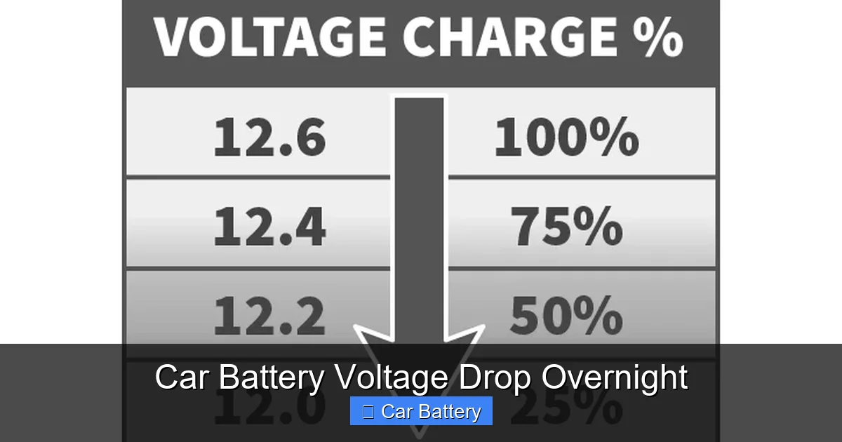 Car Battery Voltage Drop Overnight