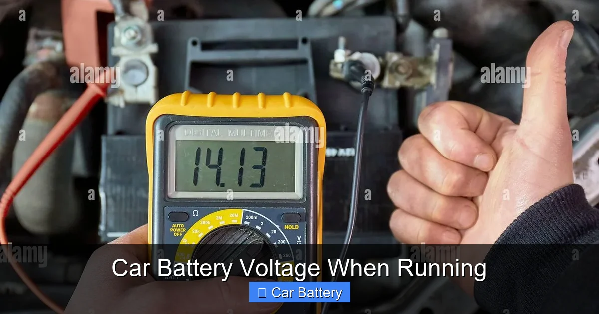 Car Battery Voltage When Running