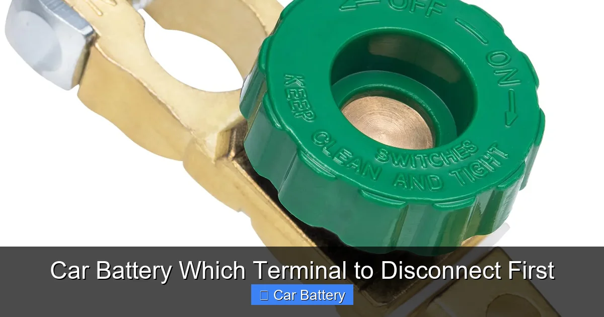 Car Battery Which Terminal to Disconnect First