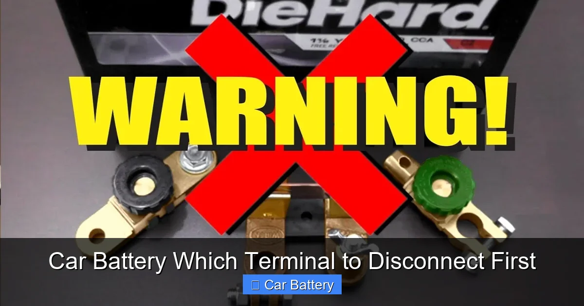 Car Battery Which Terminal to Disconnect First