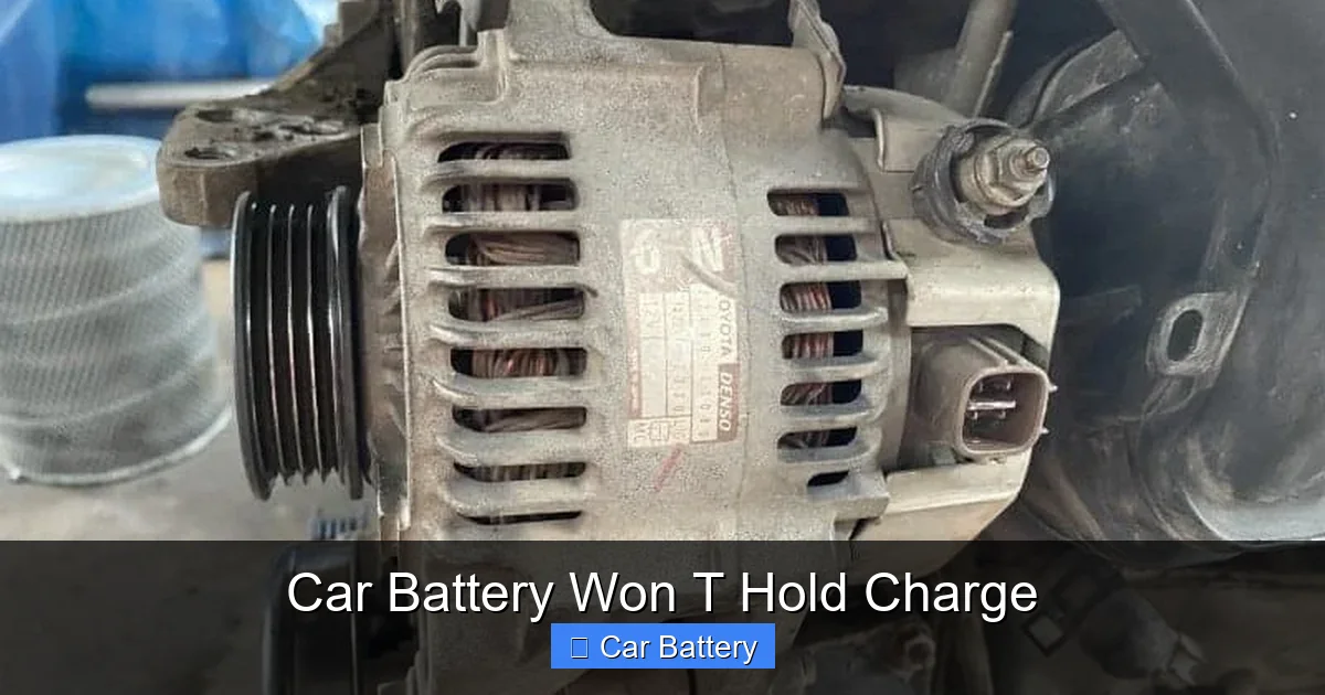 Car Battery Won T Hold Charge