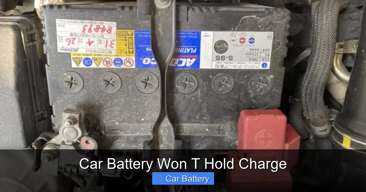 Car Battery Won T Hold Charge