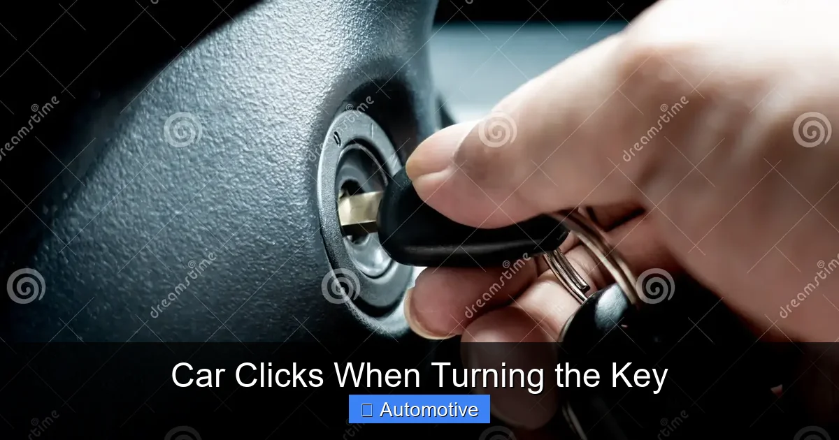 Car Clicks When Turning the Key