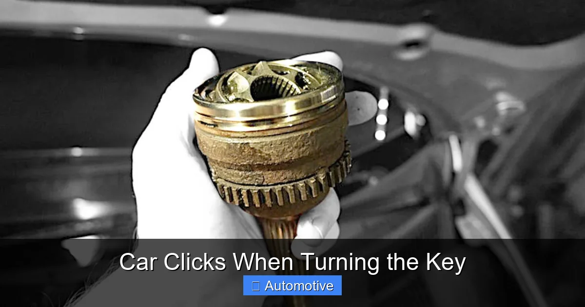 Car Clicks When Turning the Key