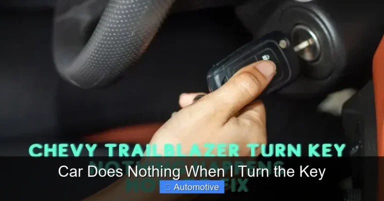 Car Does Nothing When I Turn the Key