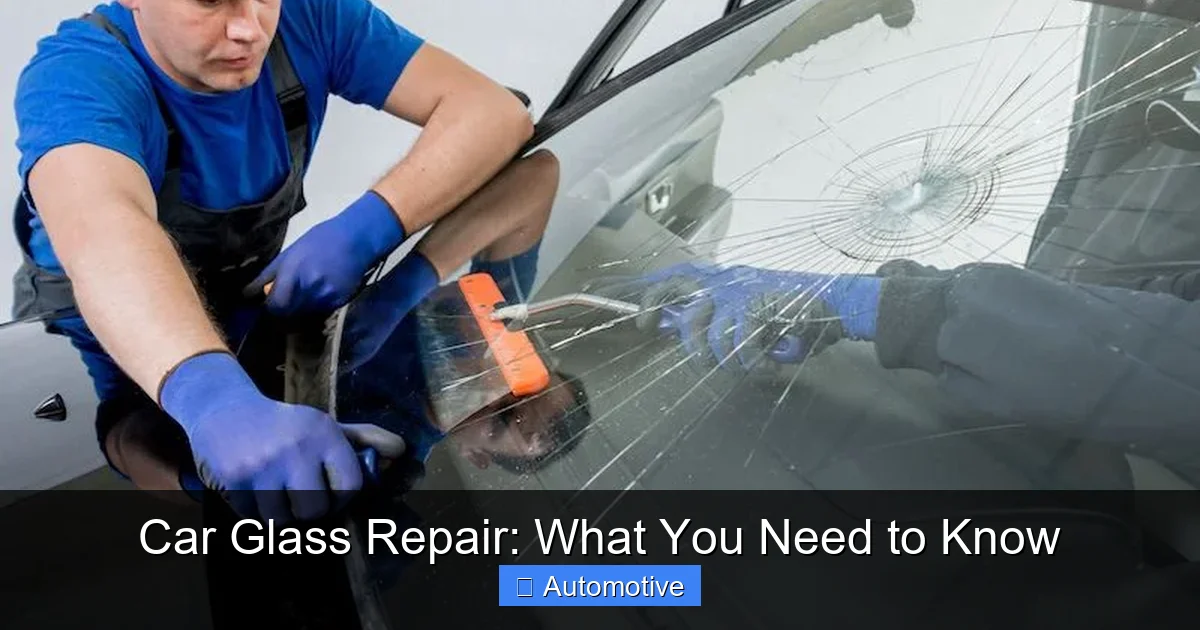 Car Glass Repair: What You Need to Know