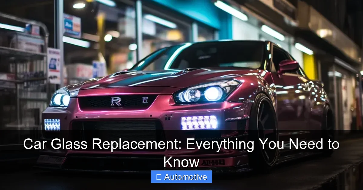 Car Glass Replacement: Everything You Need to Know