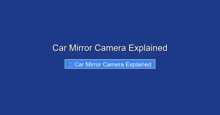 Car Mirror Camera Explained
