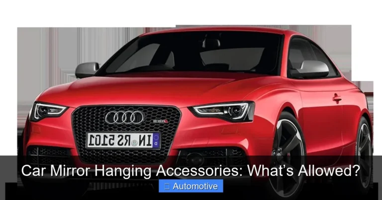 Car Mirror Hanging Accessories: What’s Allowed?