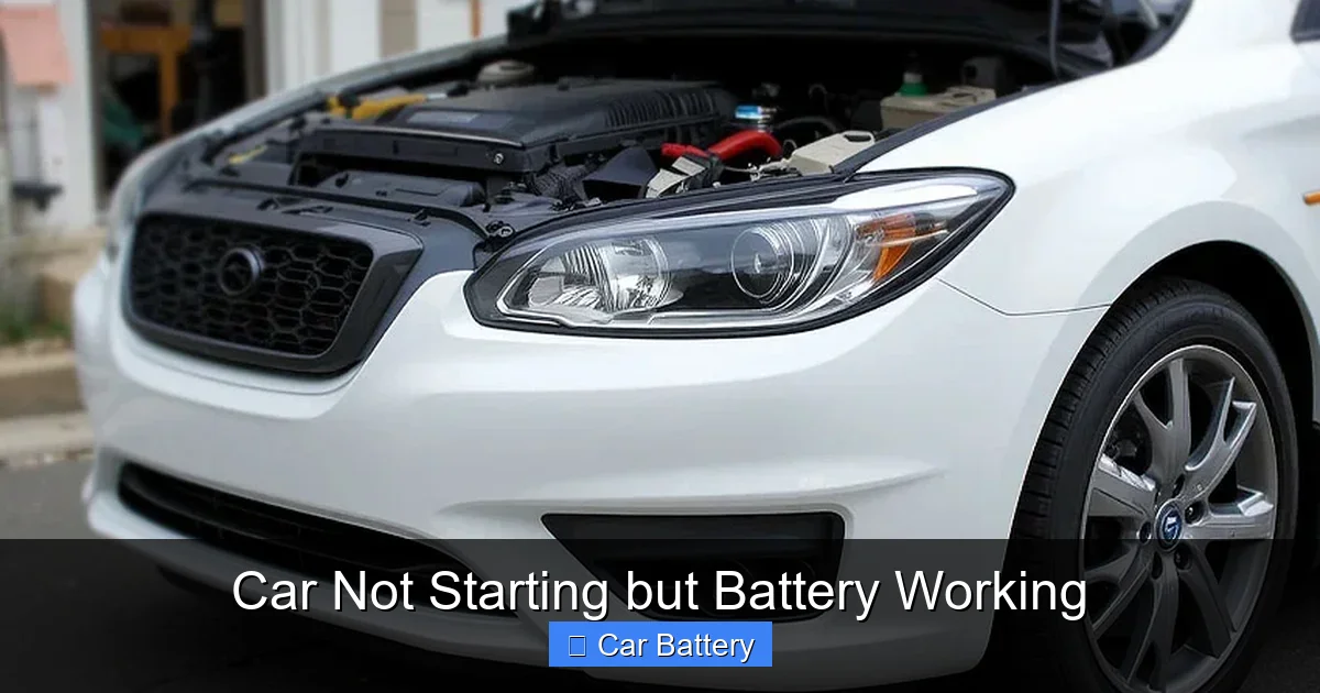 Car Not Starting but Battery Working