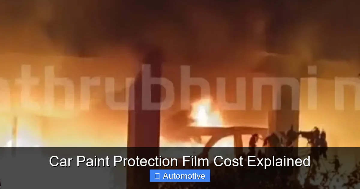 Car Paint Protection Film Cost Explained