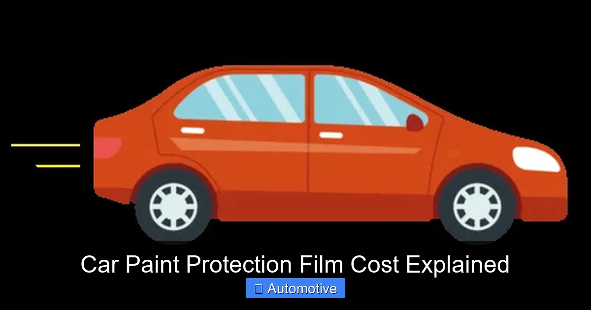 Car Paint Protection Film Cost Explained
