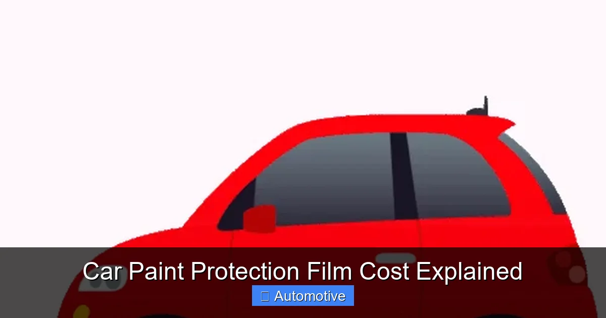 Car Paint Protection Film Cost Explained