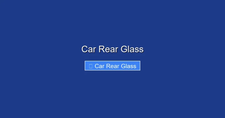 Car Rear Glass