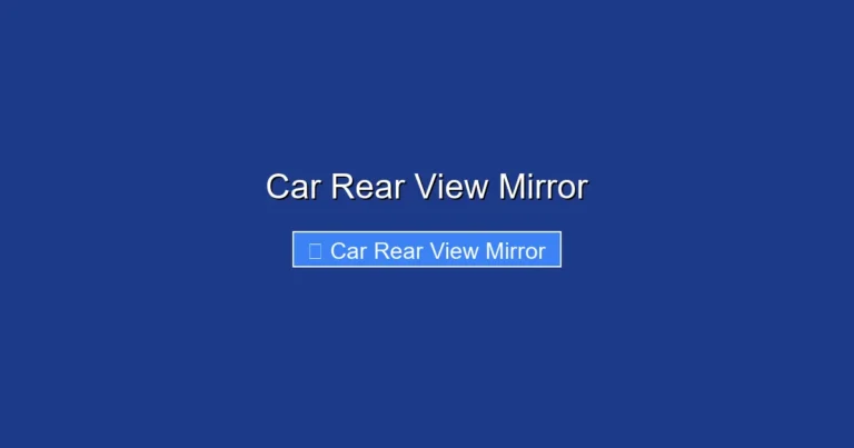 Car Rear View Mirror
