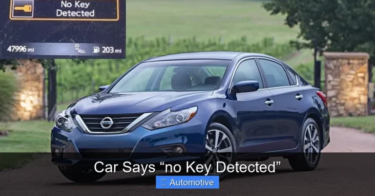 Car Says “no Key Detected”