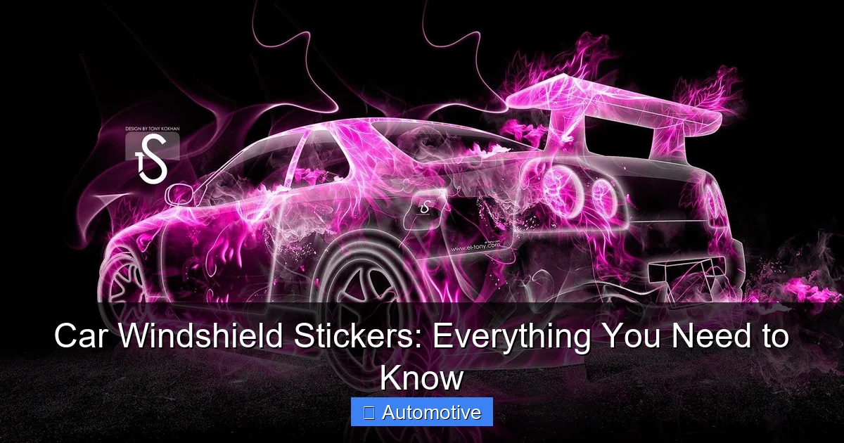 Car Windshield Stickers: Everything You Need to Know