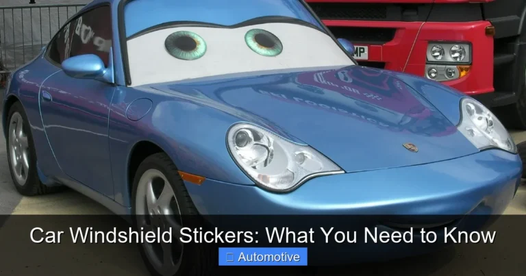 Car Windshield Stickers: What You Need to Know