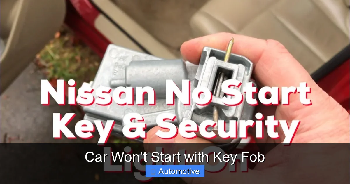 Car Won’t Start with Key Fob