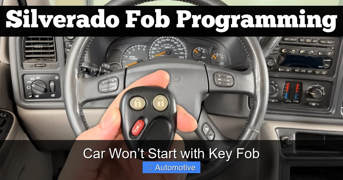 Car Won’t Start with Key Fob