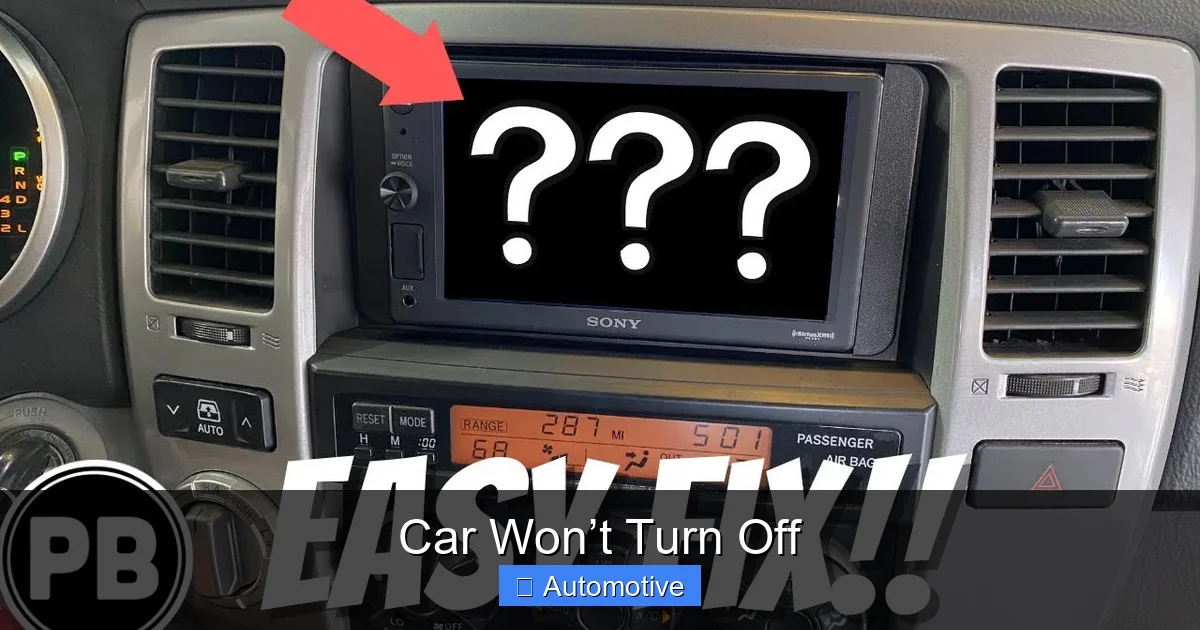 Car Won’t Turn Off