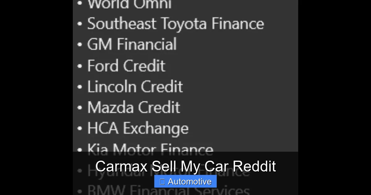 Carmax Sell My Car Reddit