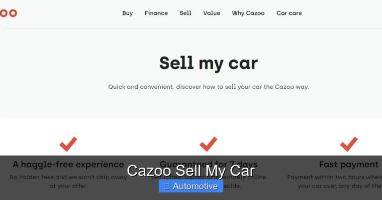 Cazoo Sell My Car