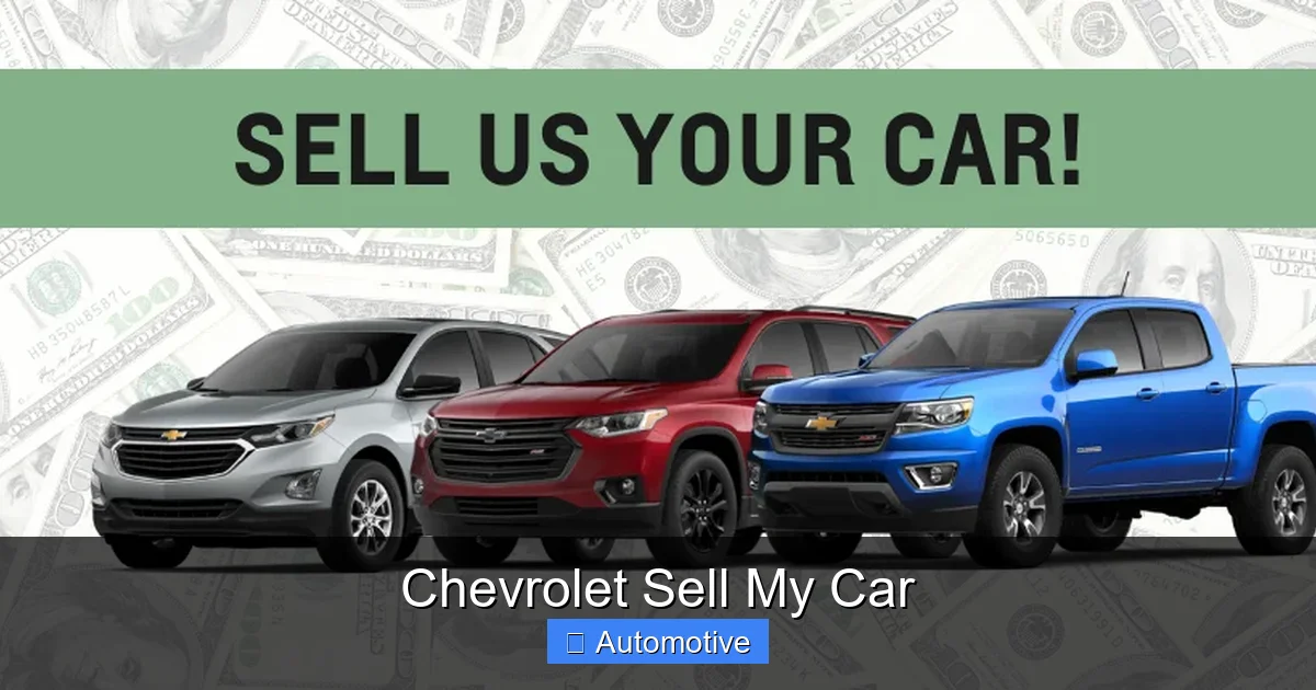 Chevrolet Sell My Car