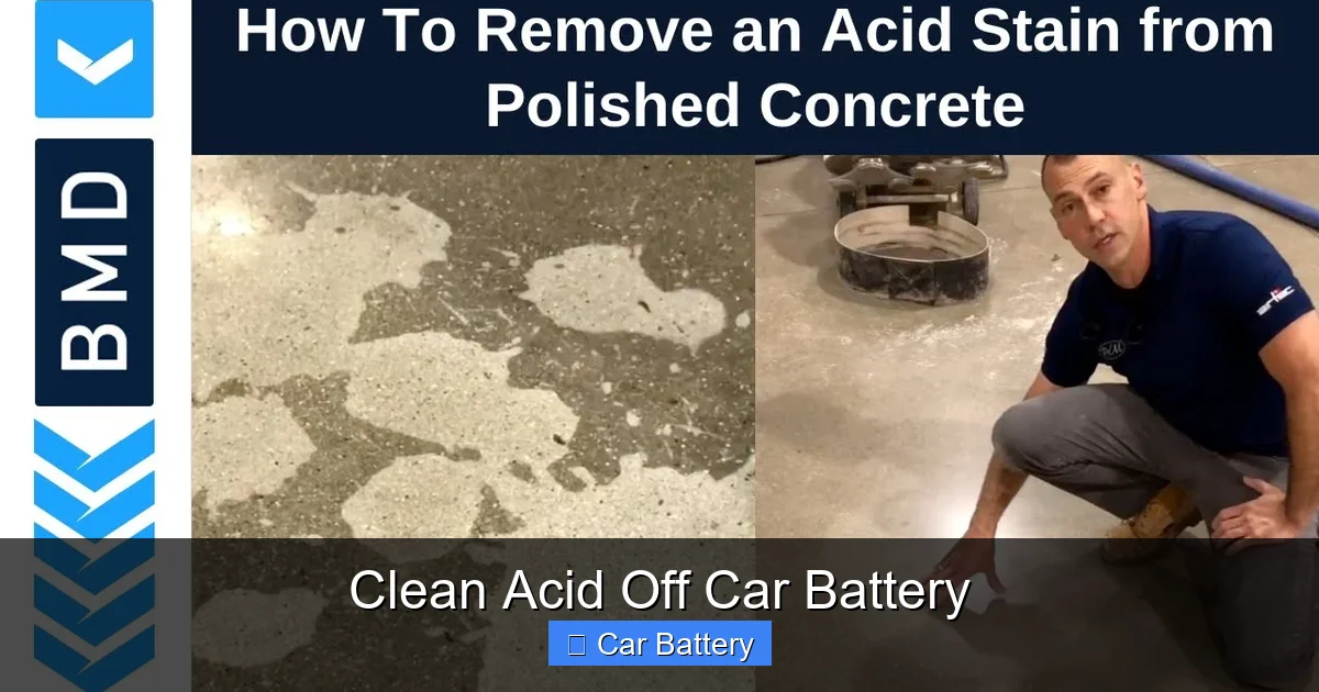 Clean Acid Off Car Battery
