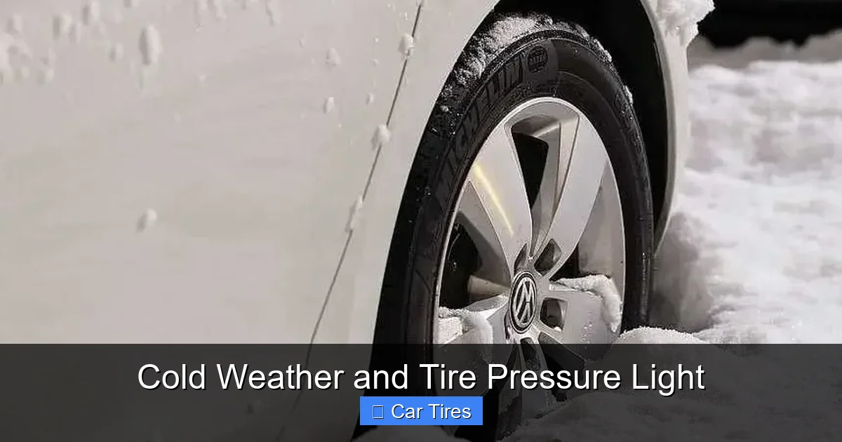Cold Weather and Tire Pressure Light